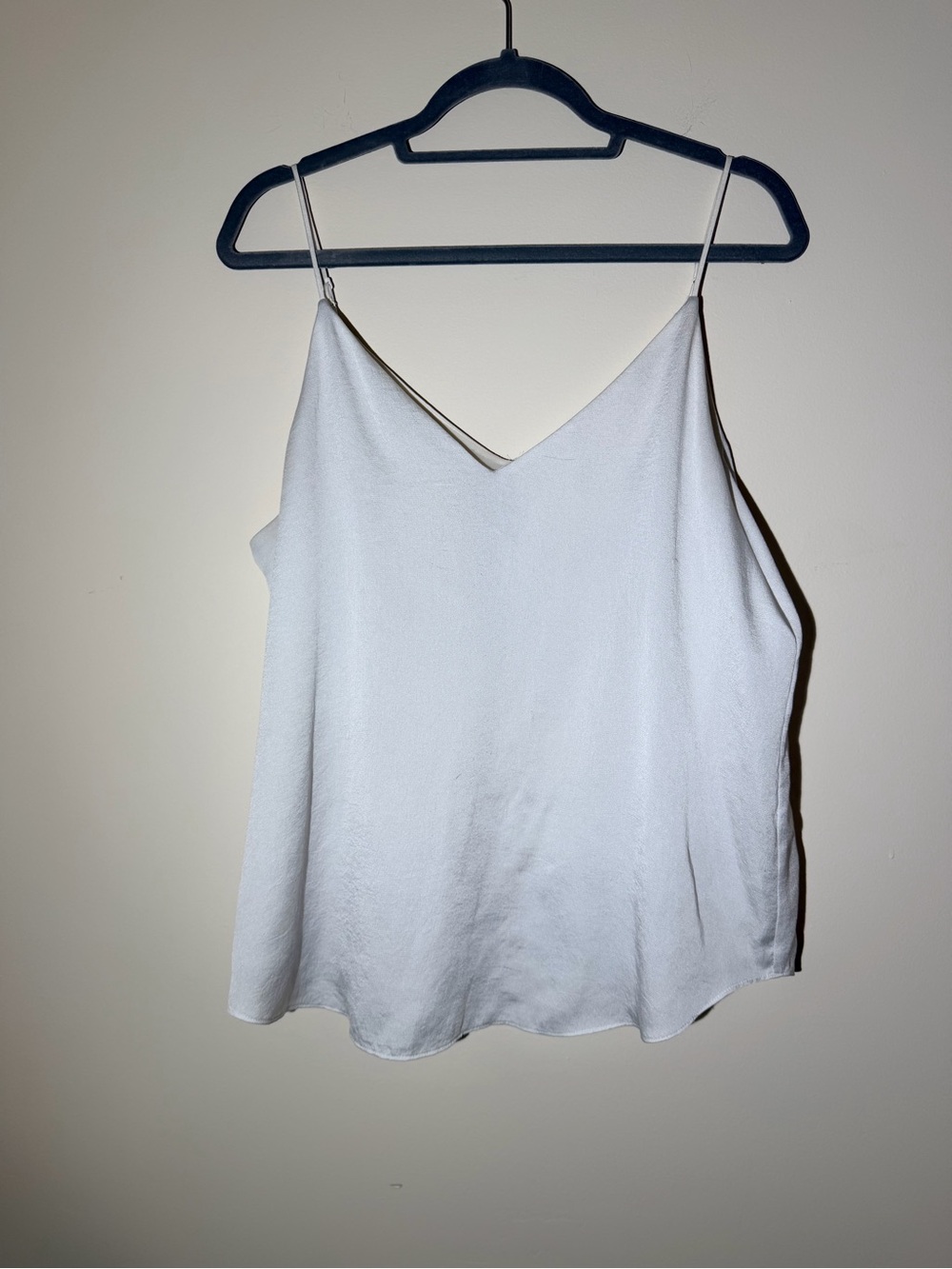 Express White V-Neck Satin Cami
